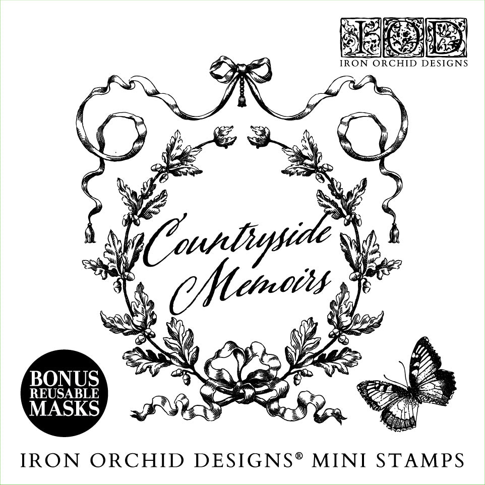 Countryside Memoirs Mini Stamp (IOD) Iron Orchid Designs- 6x6