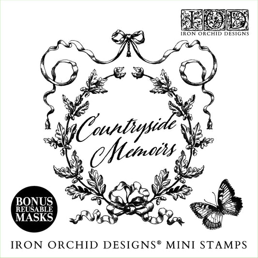 Countryside Memoirs Mini Stamp (IOD) Iron Orchid Designs- 6x6