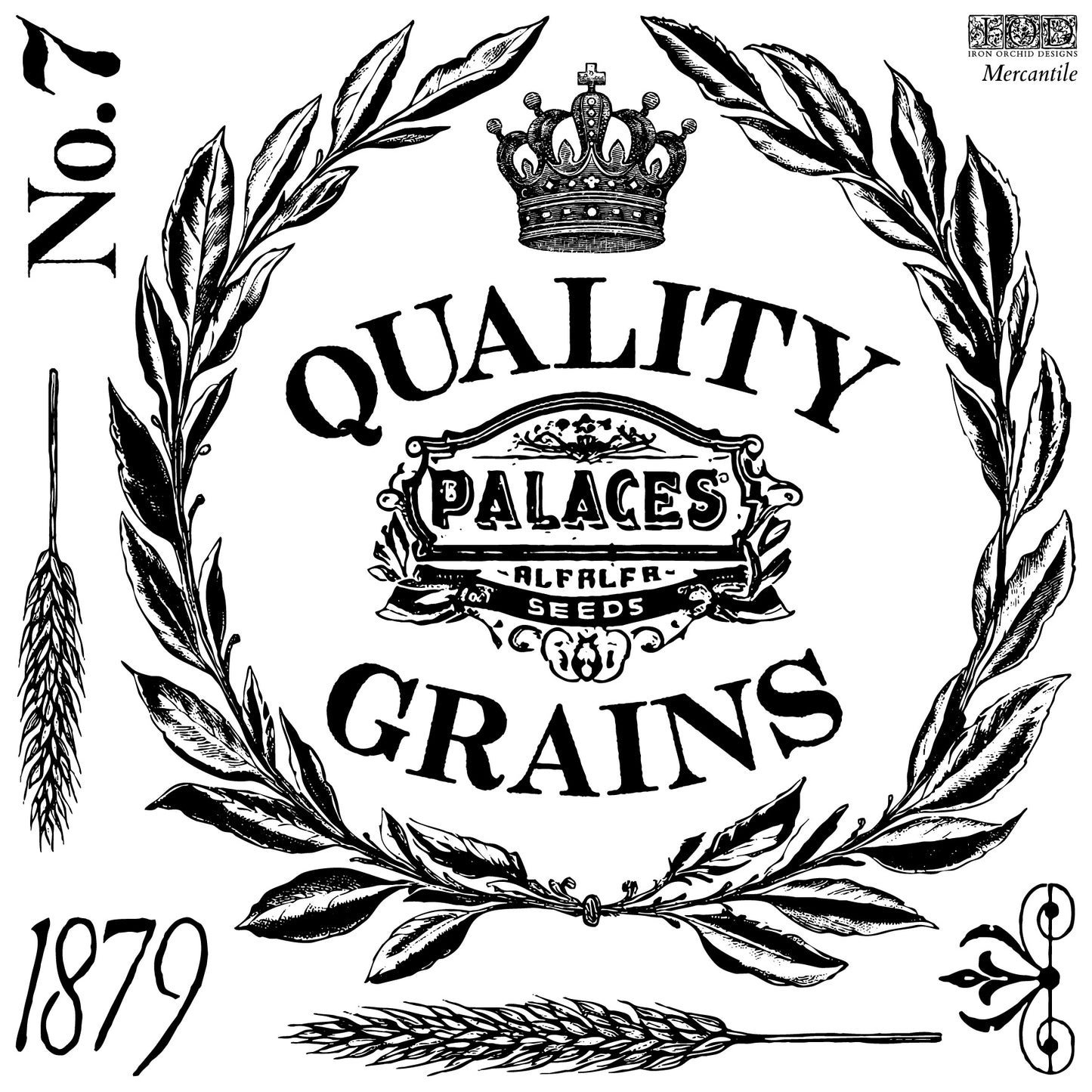 Mercantile Stamp (IOD) Iron Orchid Designs- 12x12
