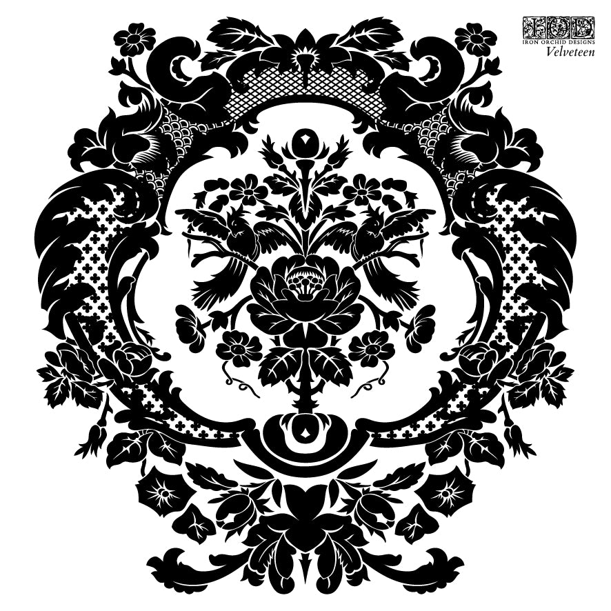 Velveteen Stamp (IOD) Iron Orchid Designs- 6x6