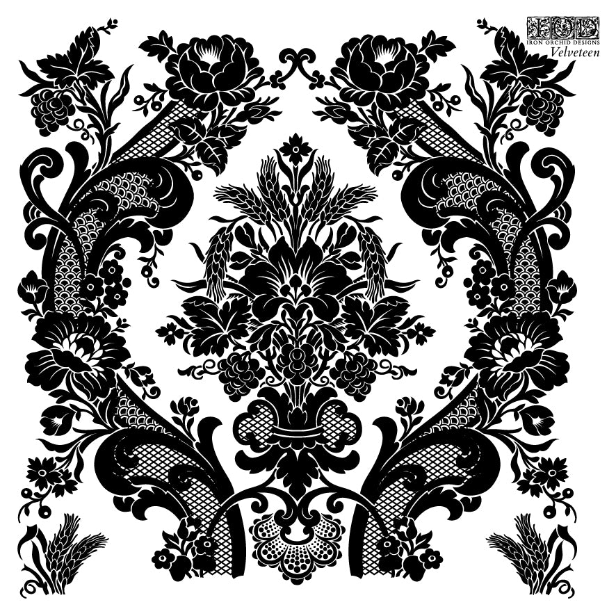 Velveteen Stamp (IOD) Iron Orchid Designs- 6x6