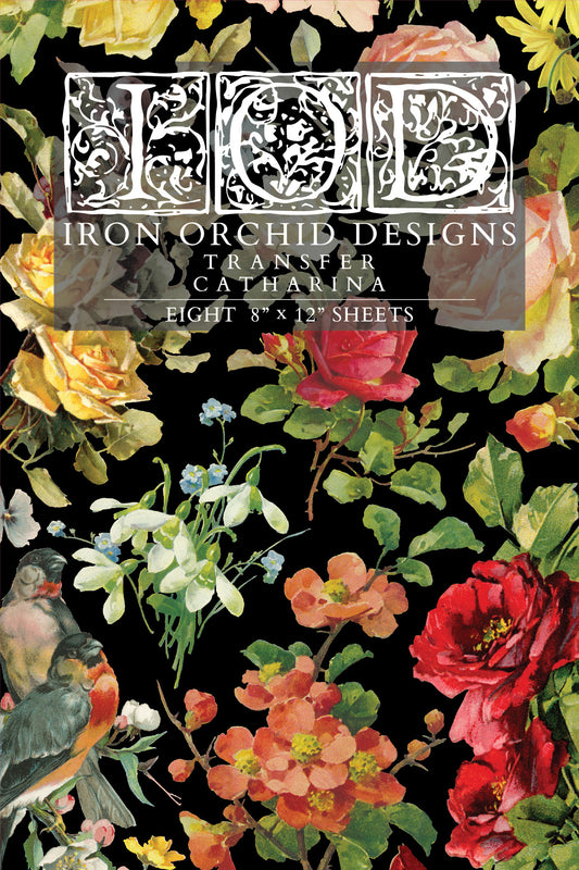 Catharina Transfer (IOD) Iron Orchid Designs Transfer- 8x12 Pad™