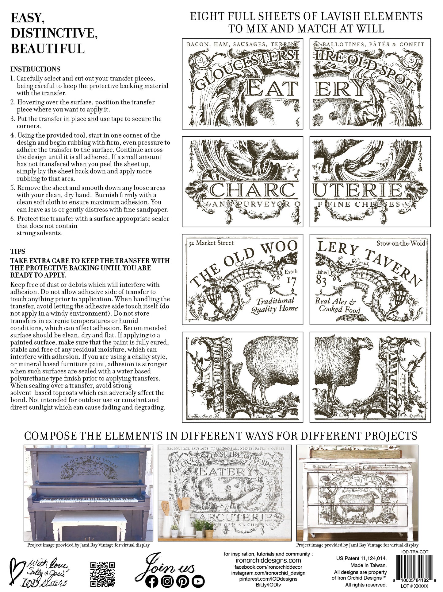 Cotswolds Transfer (IOD) Iron Orchid Designs Transfer- 12x16 Pad