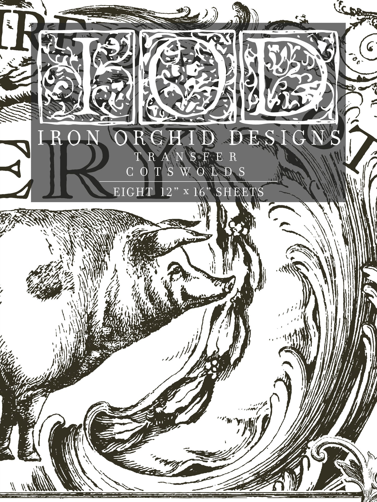 Cotswolds Transfer (IOD) Iron Orchid Designs Transfer- 12x16 Pad