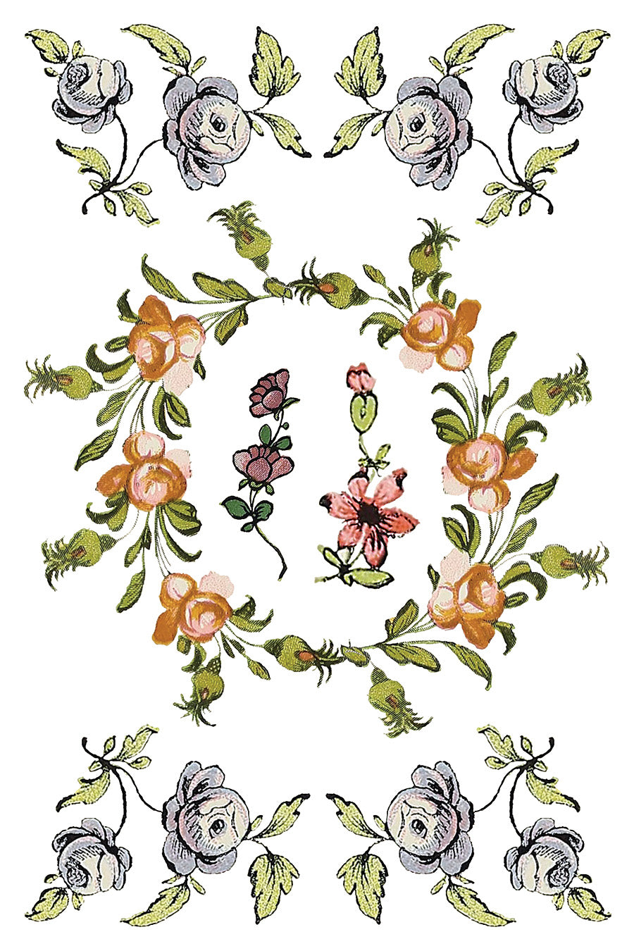 Fairytale Florals Transfer (IOD) Iron Orchid Designs Transfer- 8×12 Pad™