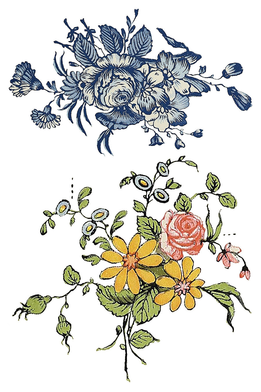 Fairytale Florals Transfer (IOD) Iron Orchid Designs Transfer- 8×12 Pad™