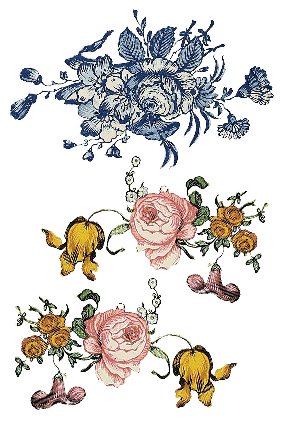 Fairytale Florals Transfer (IOD) Iron Orchid Designs Transfer- 8×12 Pad™