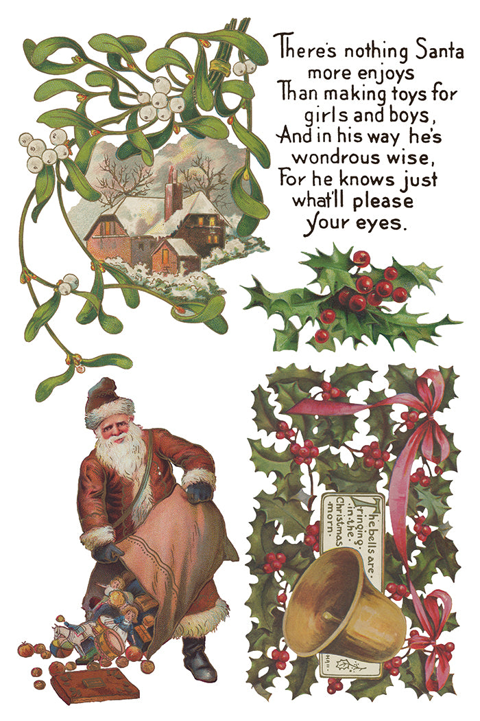 Christmas Joy Transfer (IOD) Iron Orchid Designs Transfer- 8x12 Pad™