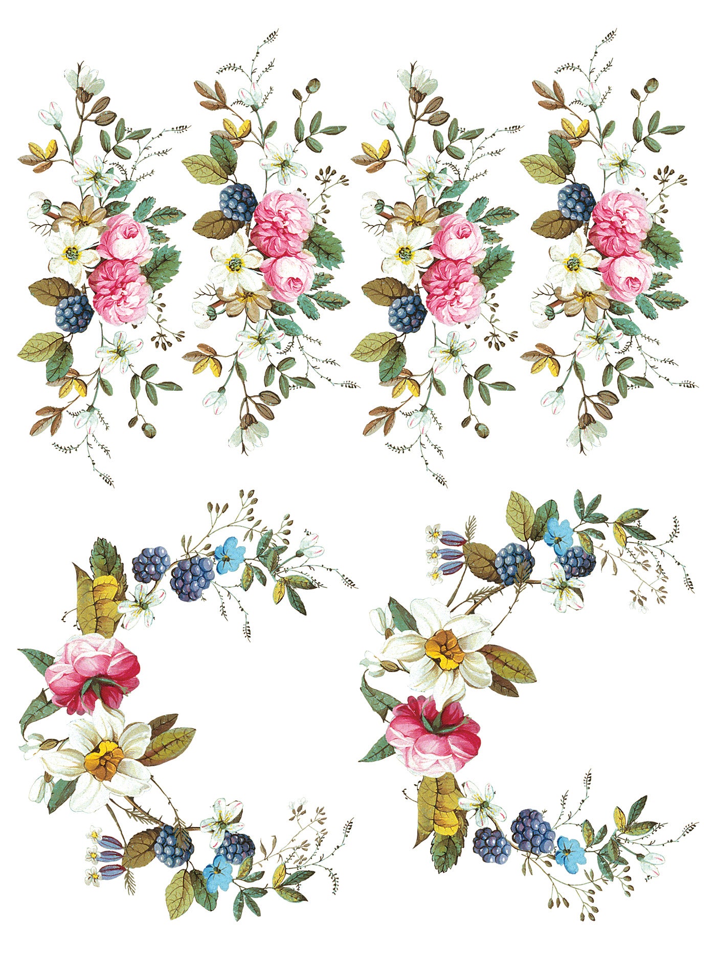 Lost Garden Transfer (IOD) Iron Orchid Designs- 12×16 Pad™