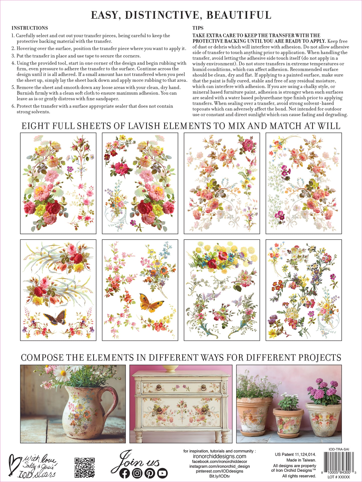 Saint Germain Transfer (IOD) Iron Orchid Designs- 12x16