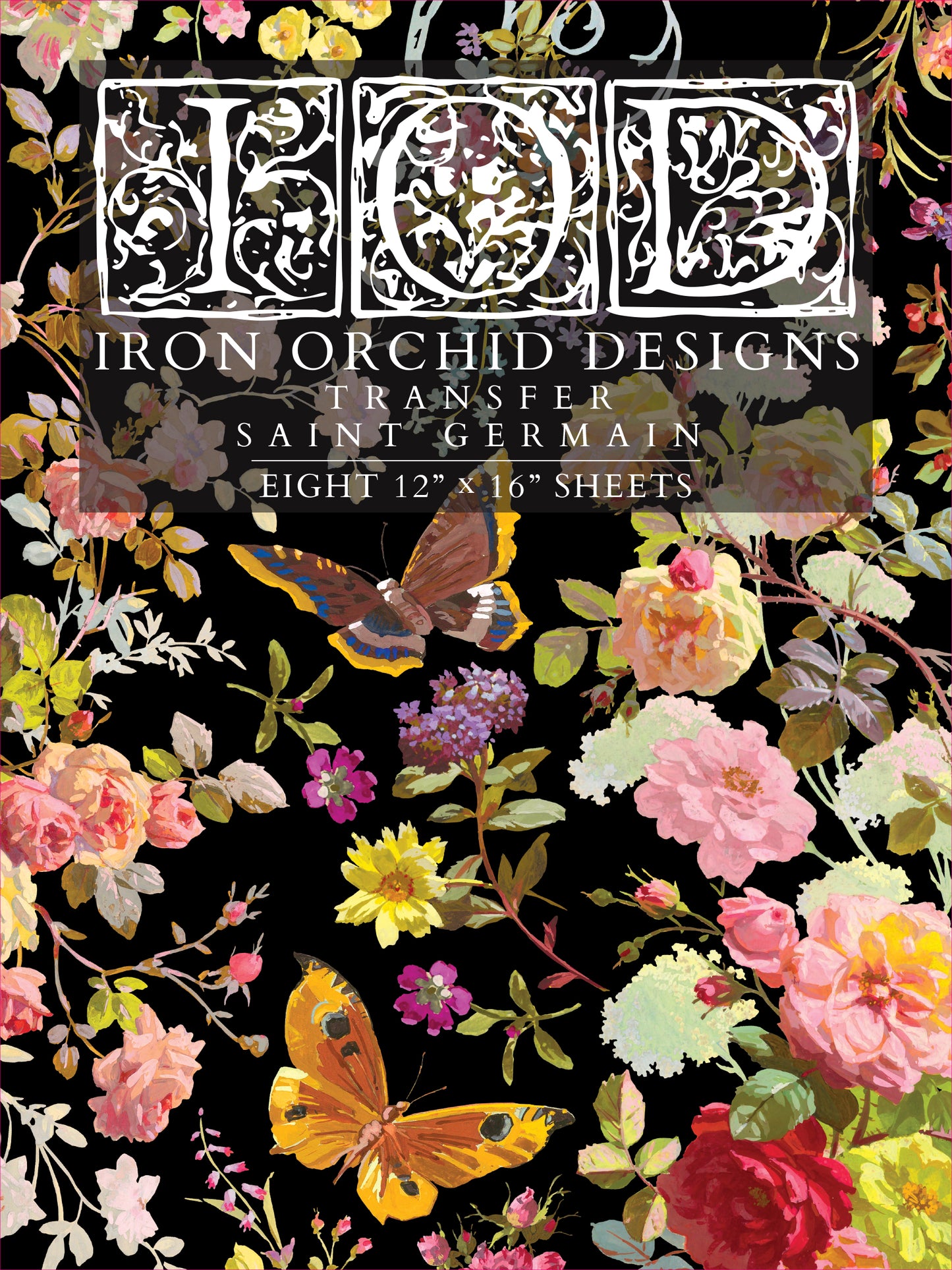 Saint Germain Transfer (IOD) Iron Orchid Designs- 12x16