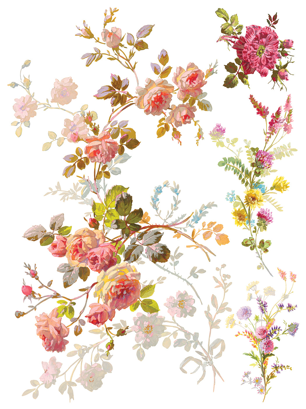Saint Germain Transfer (IOD) Iron Orchid Designs- 12x16