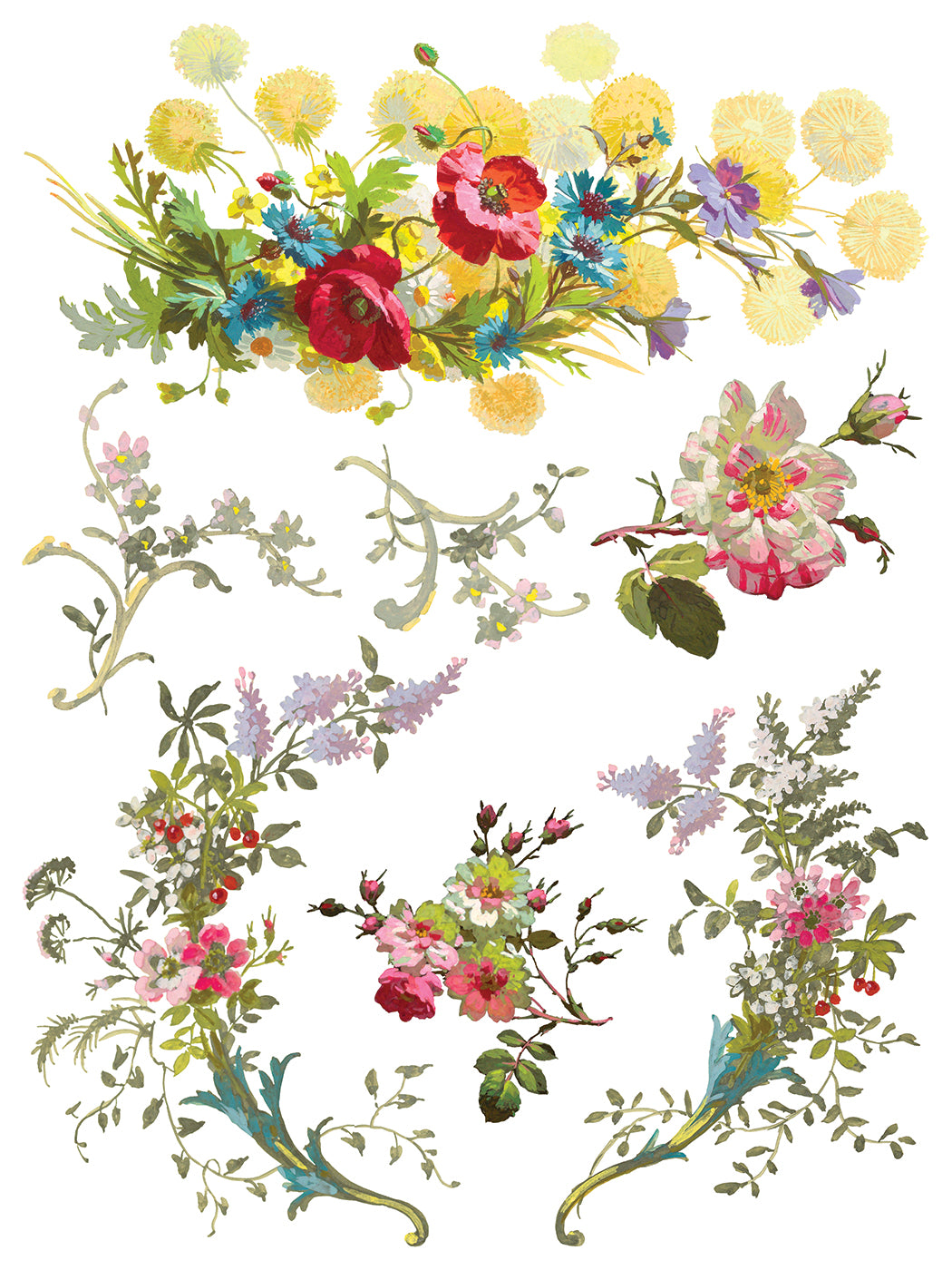 Saint Germain Transfer (IOD) Iron Orchid Designs- 12x16