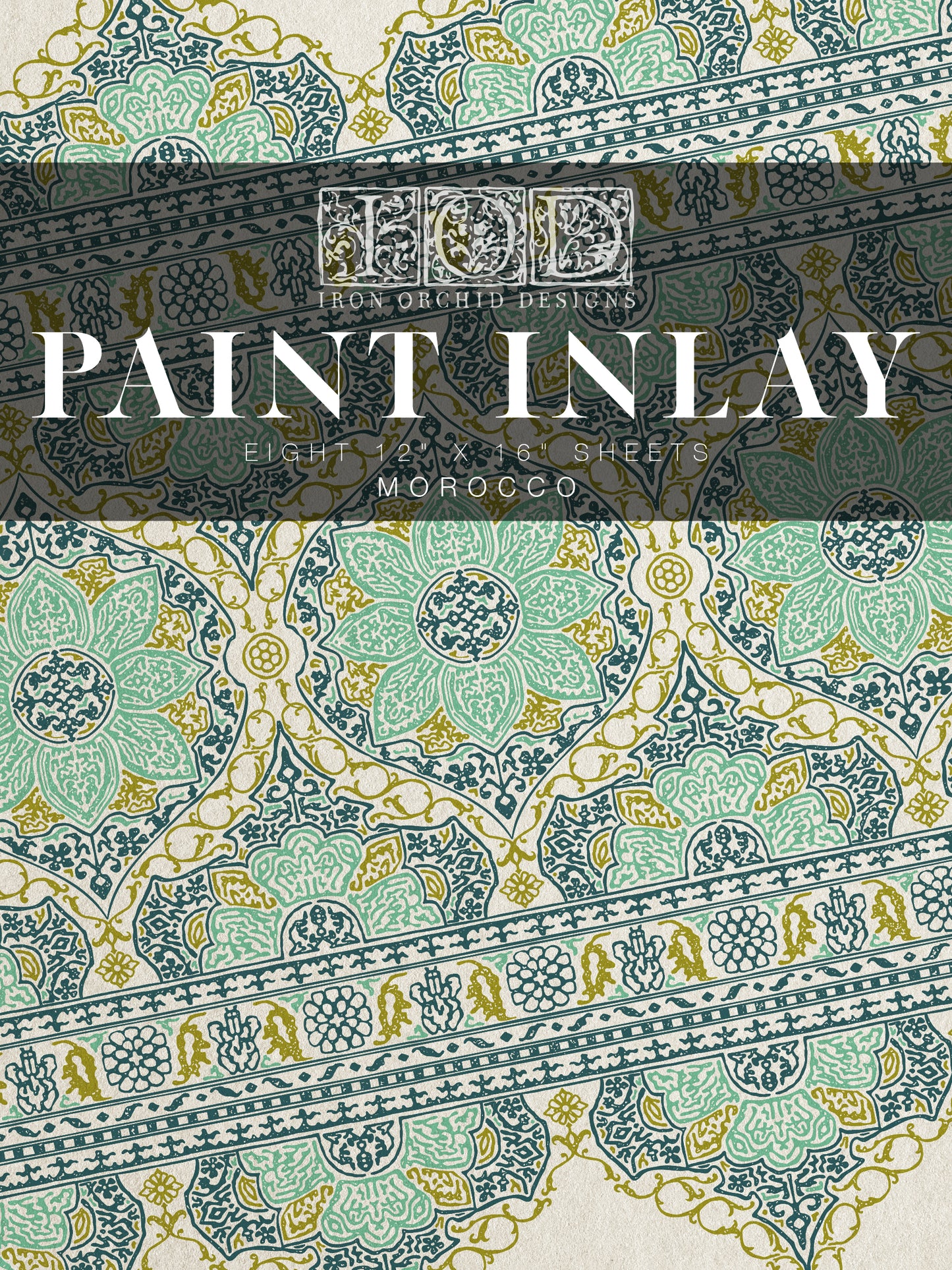 Morocco Paint Inlay (IOD) Iron Orchid Designs- 12x16 Pad