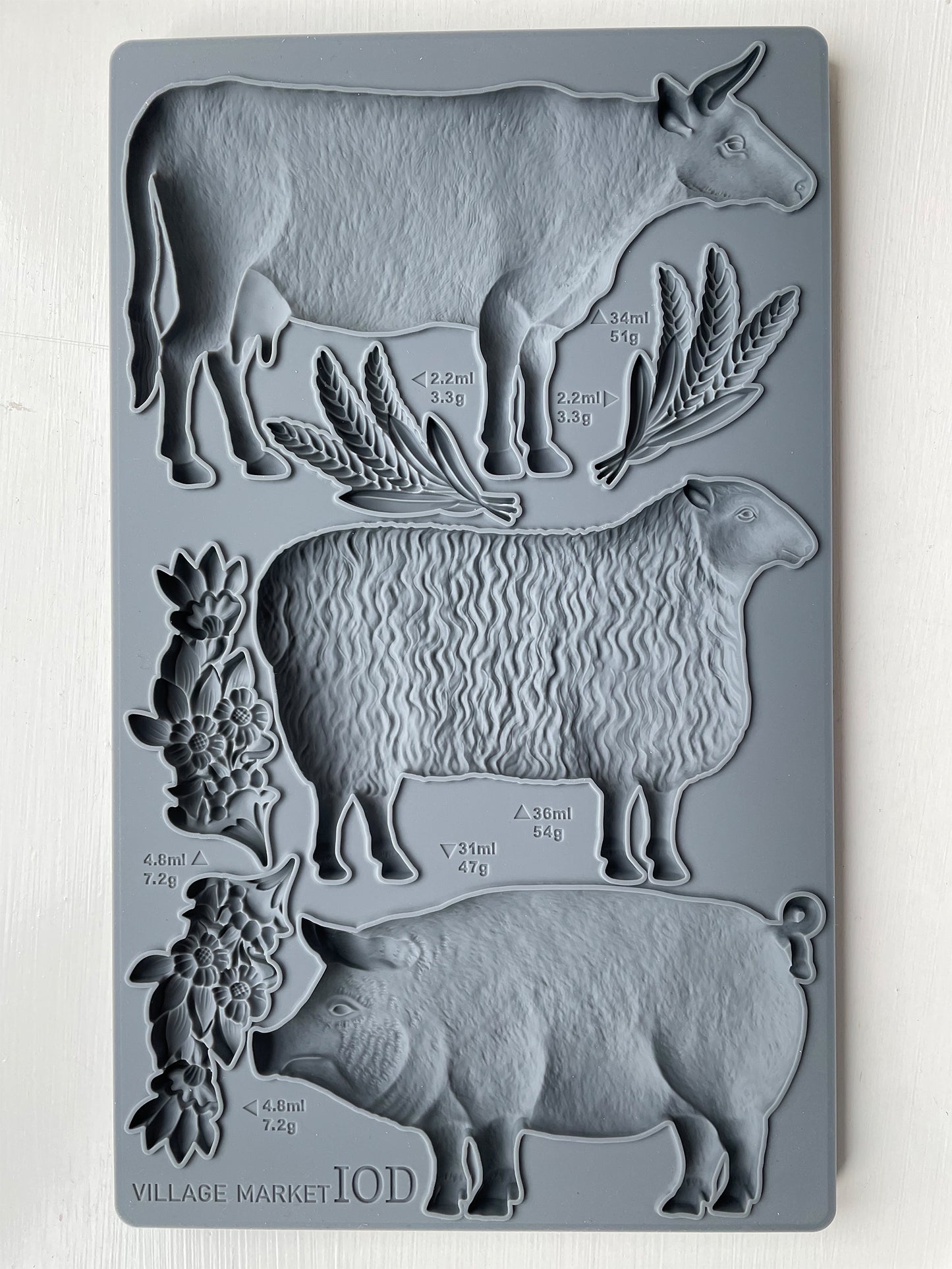 Village Market Mould (IOD) Iron Orchid Designs- 6x10