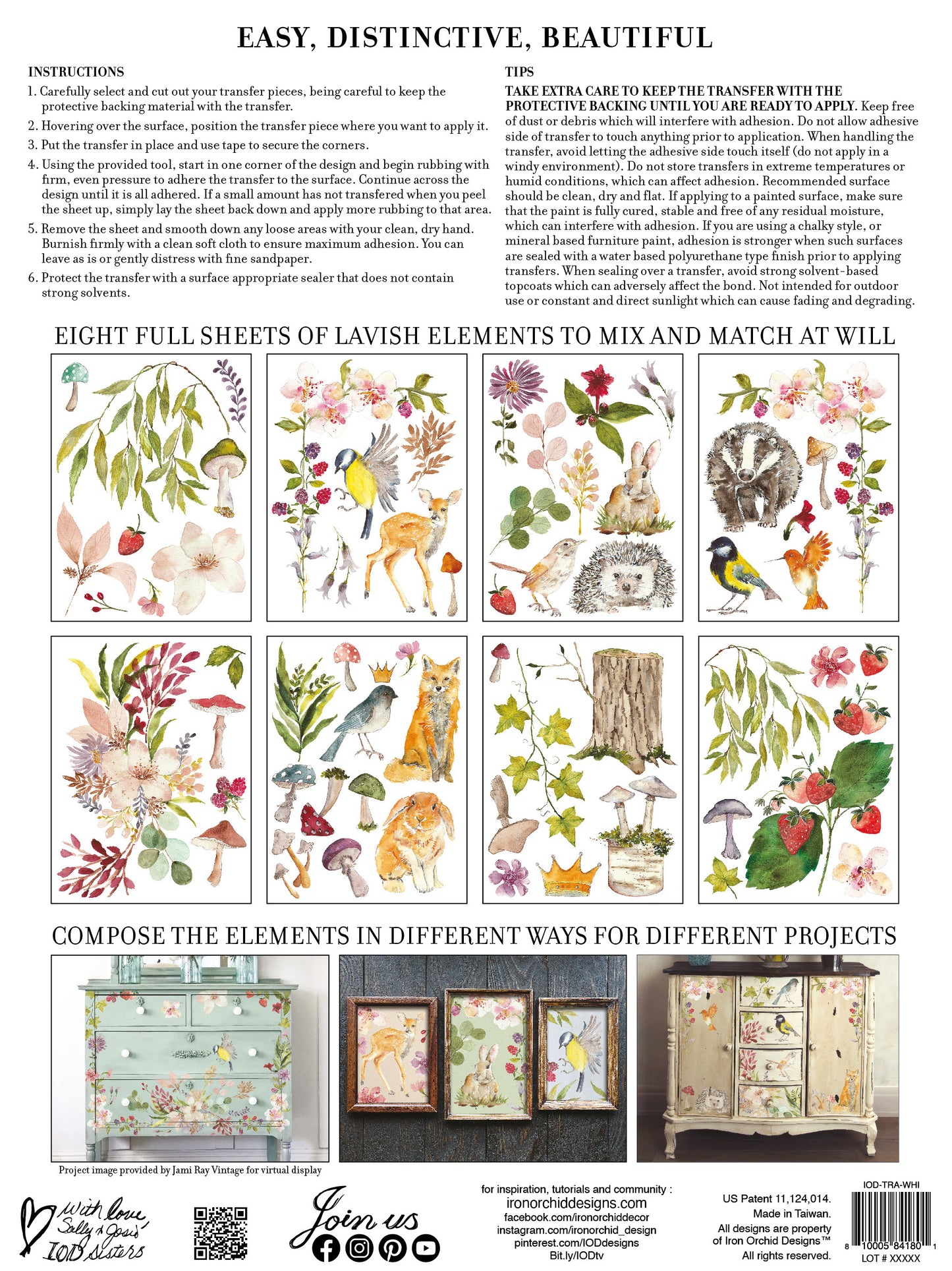 Whispering Willow (IOD) Iron Orchid Designs Transfer – 12×16 Pad