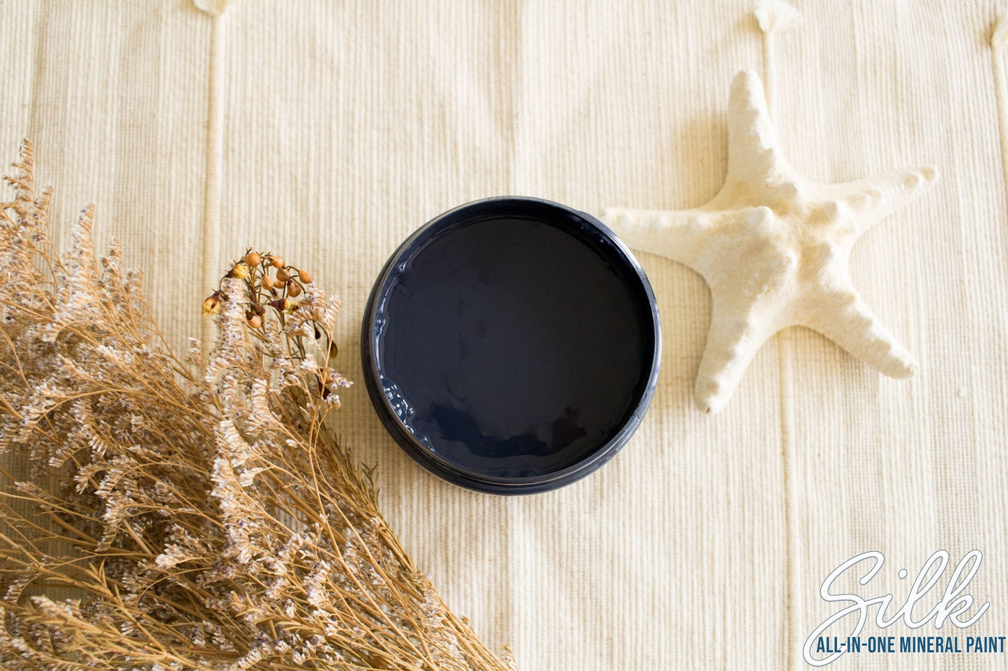 Deep Sea Dixie Belle Silk All-In-One Mineral Paint in dramatic near-black navy