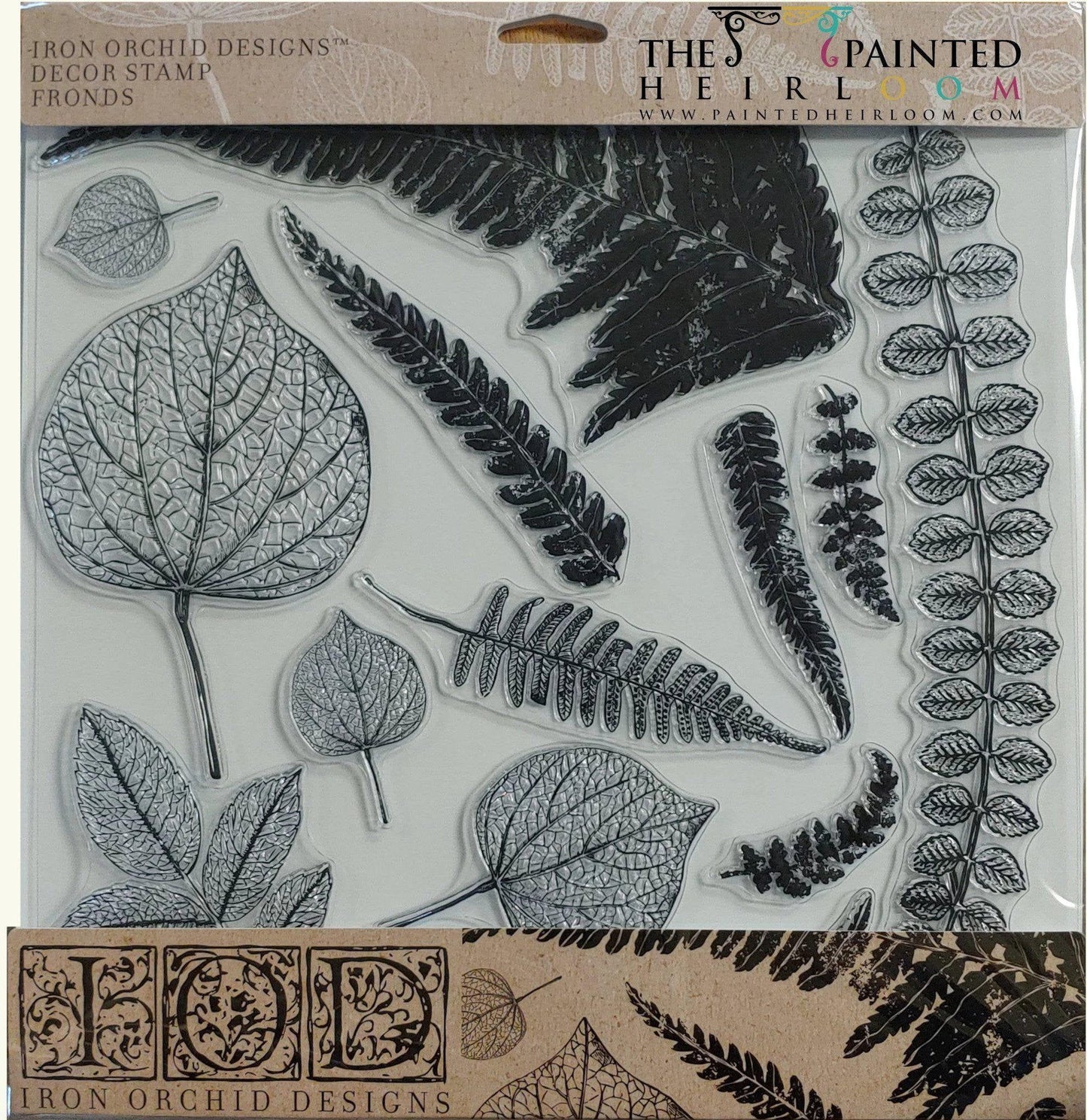Fronds Stamp (IOD) Iron Orchid Designs- 12x12