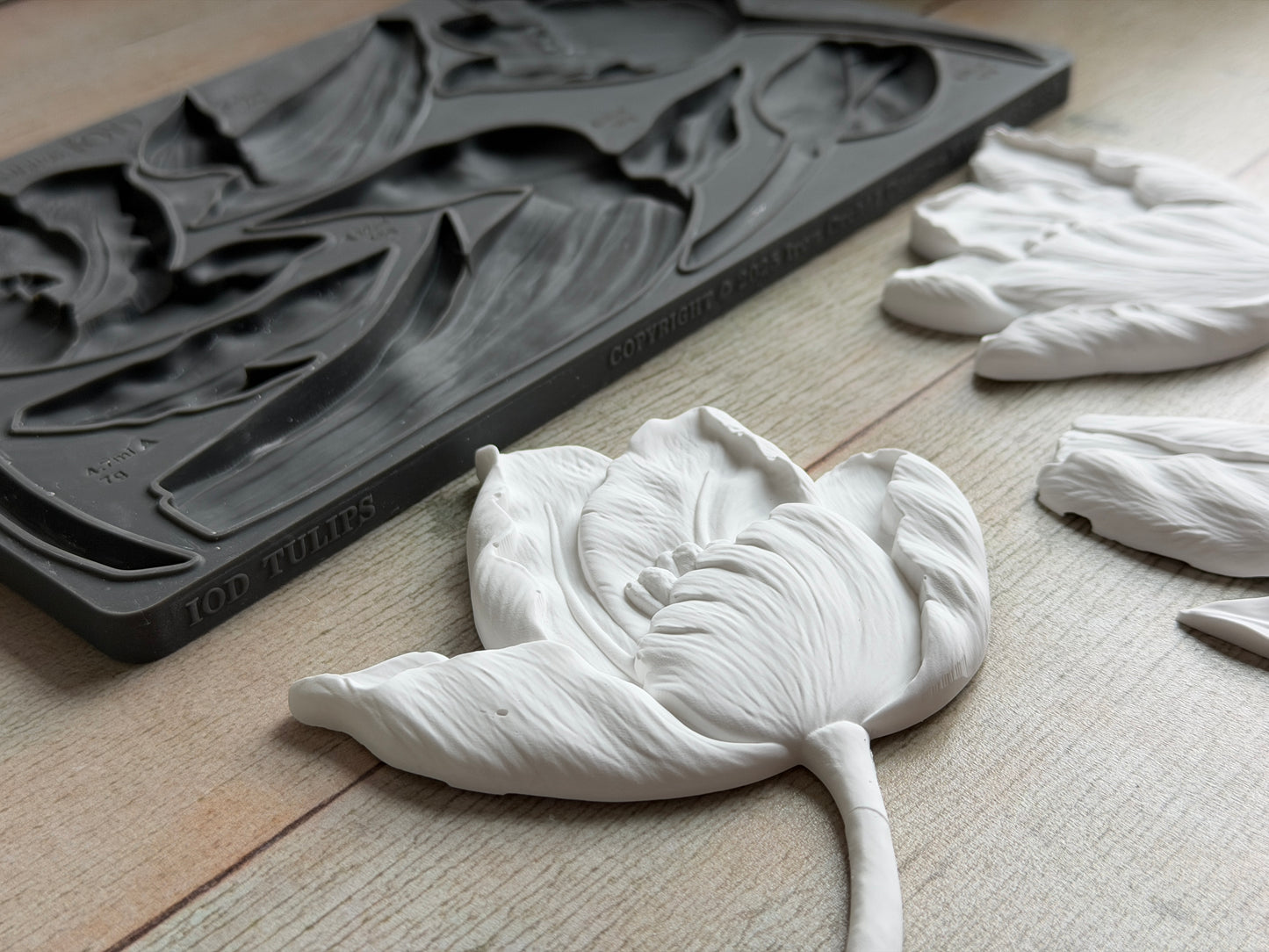 Tulips Mould (IOD) Iron Orchid Designs- 6x10