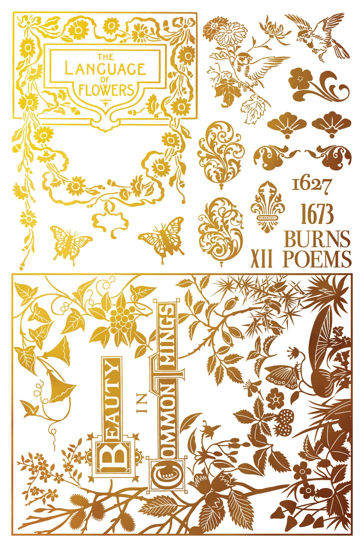 Athenaeum Foil Transfer (IOD) Iron Orchid Designs- 8x12 Pad