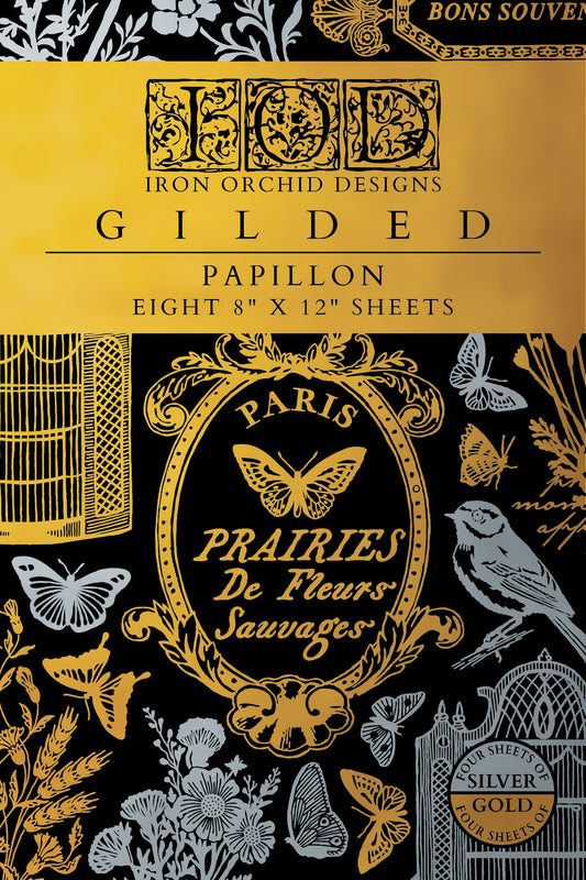 Papillon Foil Transfer (IOD) Iron Orchid Designs- 8x12 Pad™