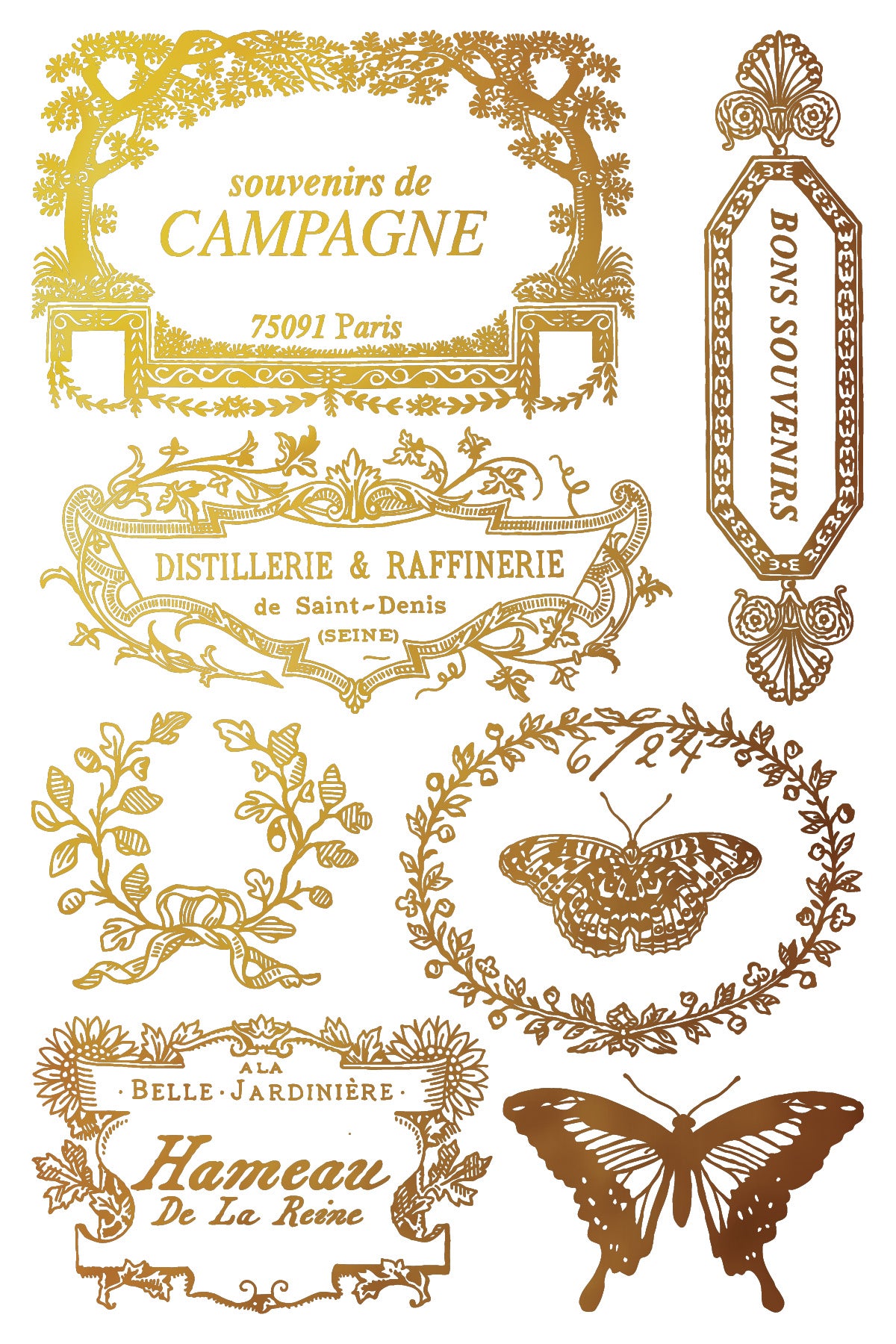 Papillon Foil Transfer (IOD) Iron Orchid Designs- 8x12 Pad™