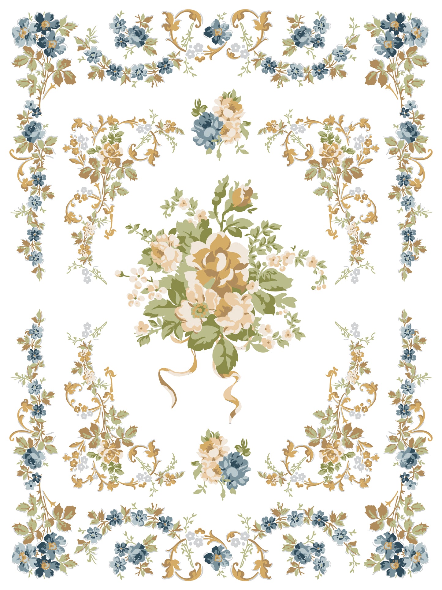Alfred Peats & Co. Paint Inlay (IOD) Iron Orchid Designs- 12x16 Pad