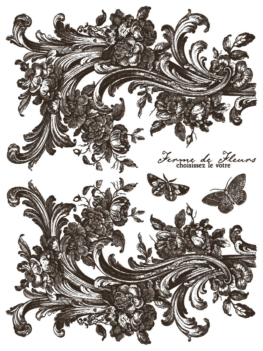 Hameau de la Reine Paint Inlay (IOD) Iron Orchid Designs– 12x16 Pad™