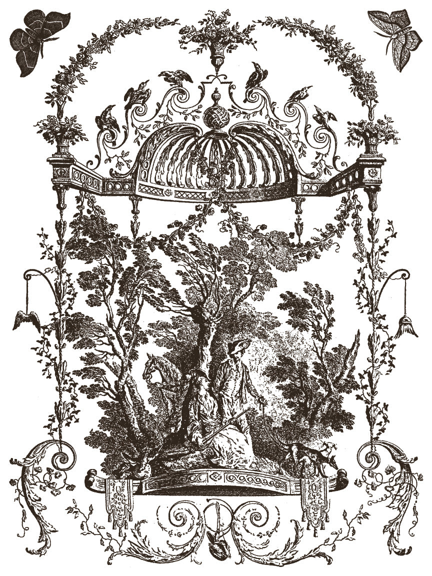 Hameau de la Reine Paint Inlay (IOD) Iron Orchid Designs– 12x16 Pad™
