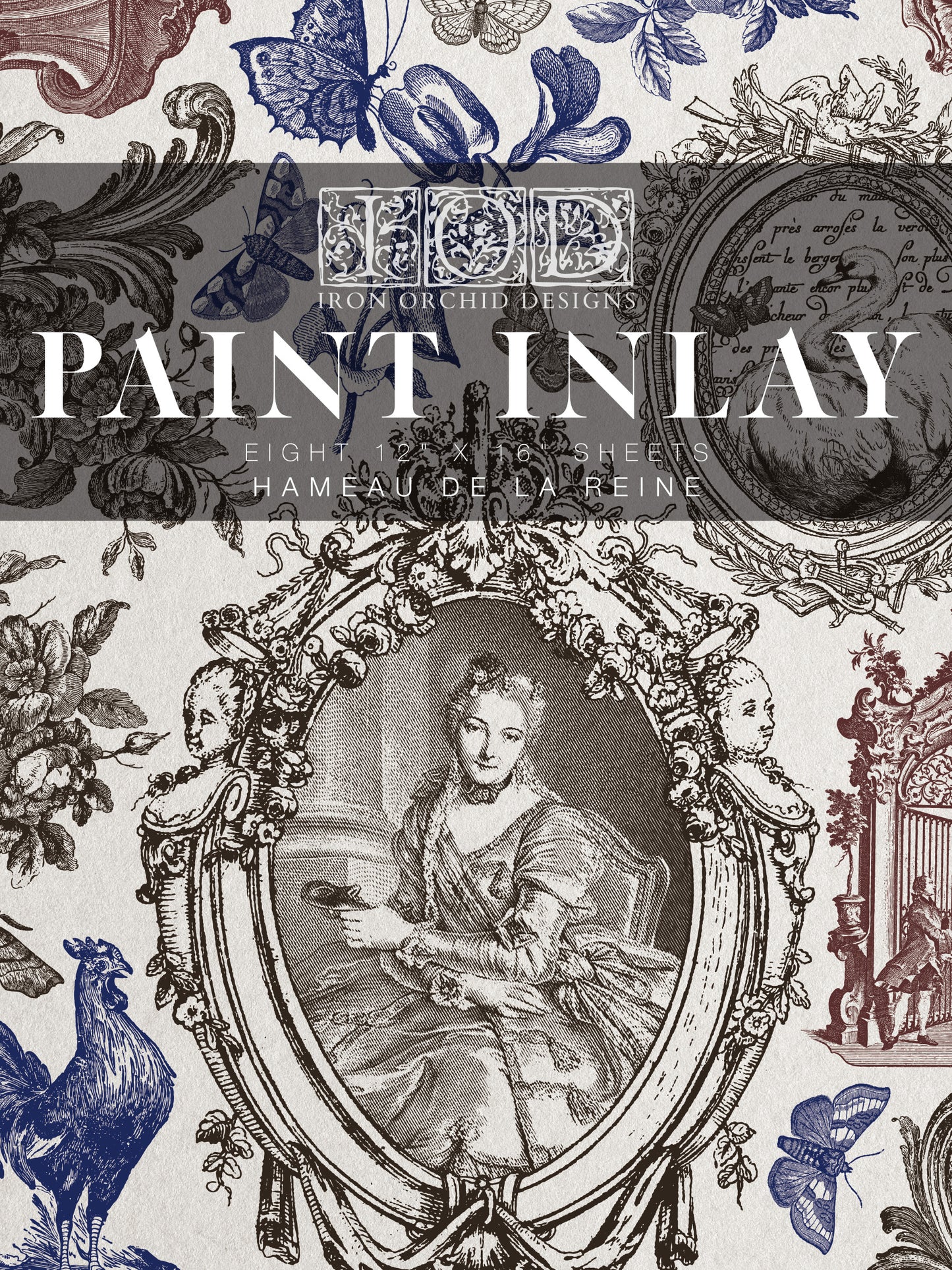 Hameau de la Reine Paint Inlay (IOD) Iron Orchid Designs– 12x16 Pad™