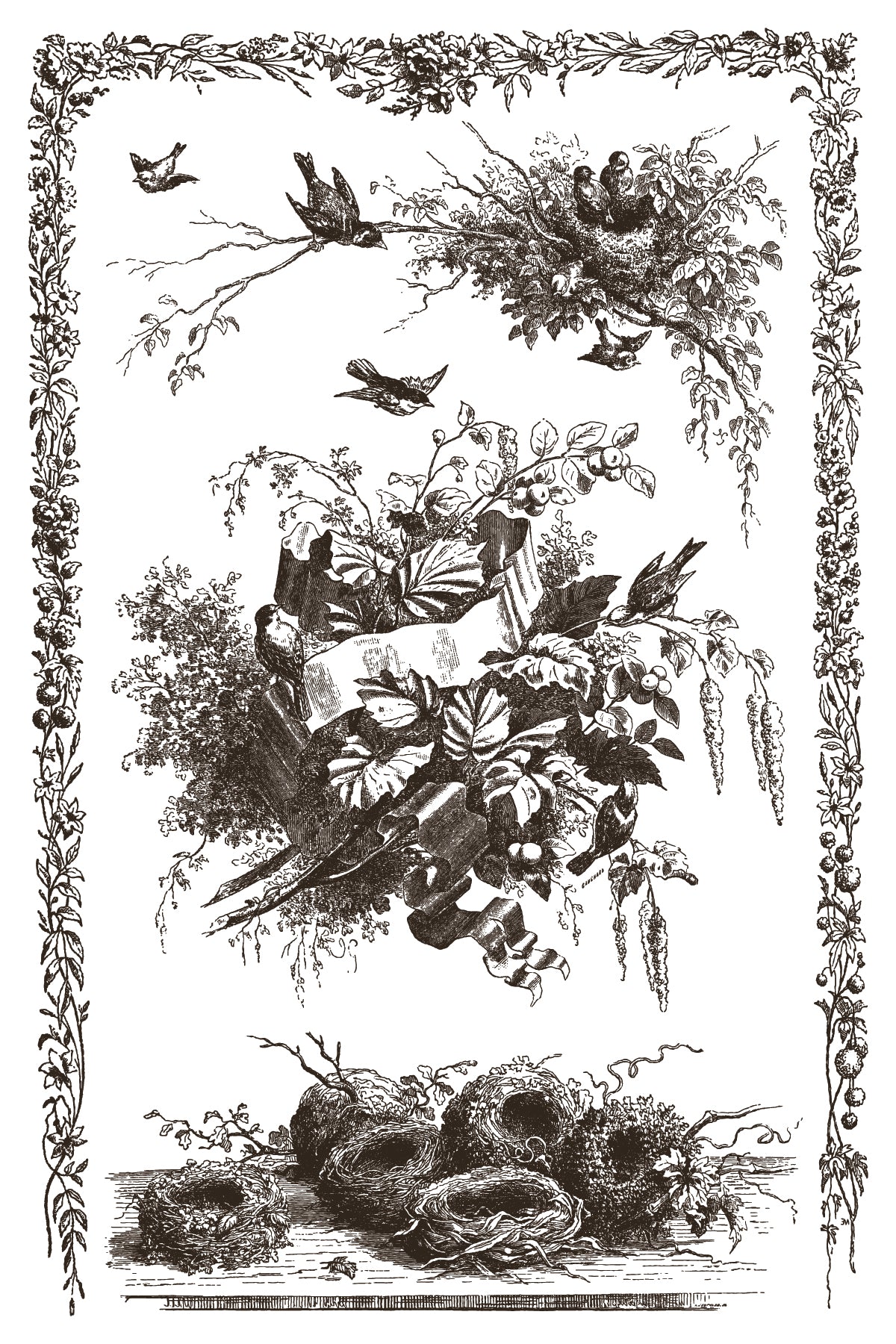 Little Lark Paint Inlay (IOD) Iron Orchid Designs– 8x12 Pad