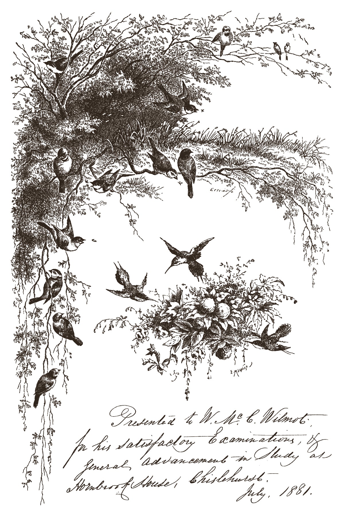 Little Lark Paint Inlay (IOD) Iron Orchid Designs– 8x12 Pad