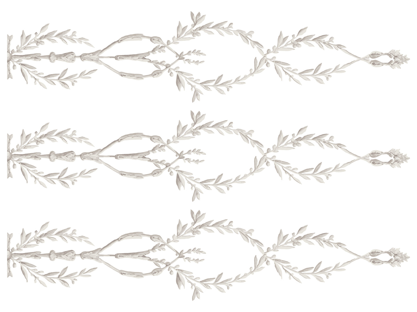 Trompe l'Oeil Laurel Paint Inlay (IOD) Iron Orchid Designs- 12x16 Pad
