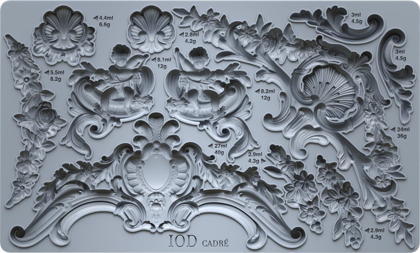 Cadre Mould (IOD) Iron Orchid Designs- 6x10