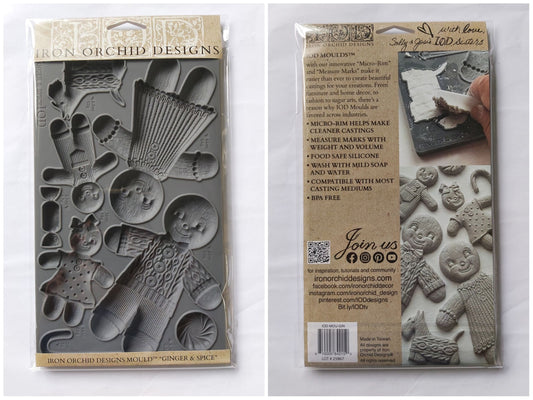 Ginger & Spice Mould (IOD) Iron Orchid Designs- 6x10