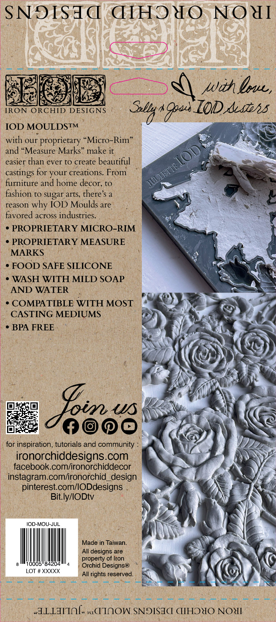 Juliette Mould (IOD) Iron Orchid Designs- 6x10