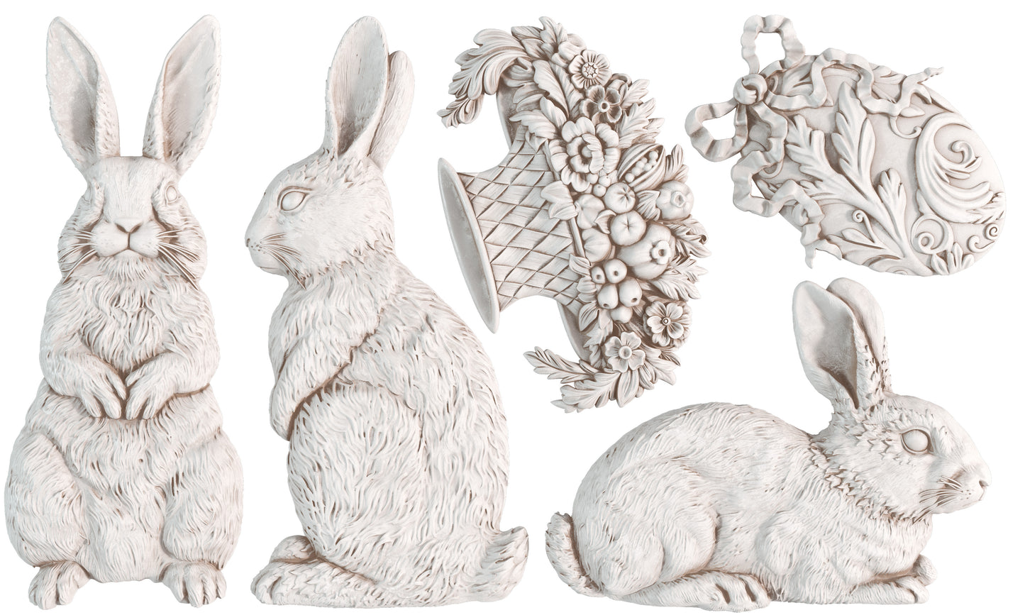IOD Les Lapins Mould (IOD) Iron Orchid Designs– 6x10