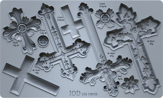 IOD Les Croix Mould (IOD) Iron Orchid Designs– 6x10