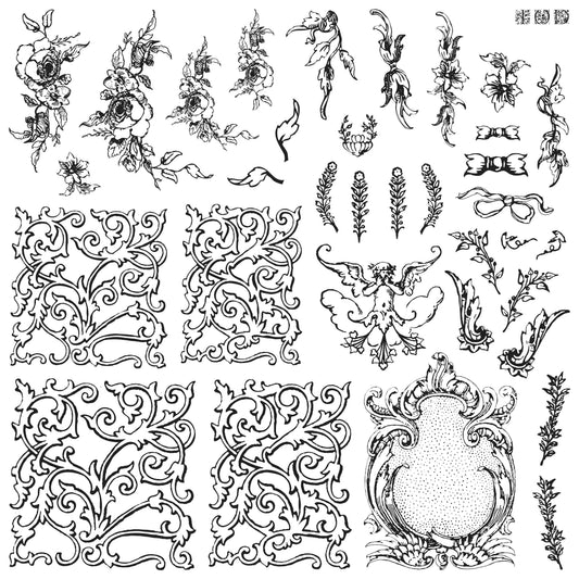 Alphabellies Stamp (IOD) Iron Orchid Designs- 12x12