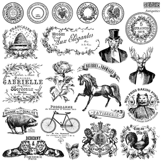 Antiquities Stamp (IOD) Iron Orchid Designs- 12x12