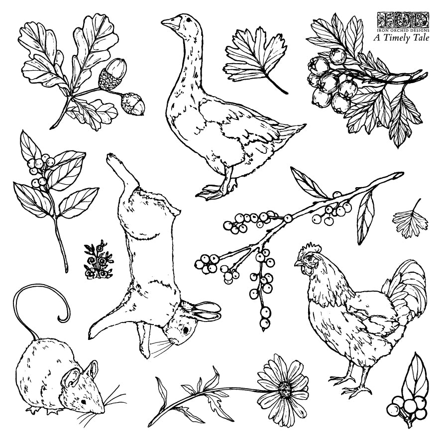 IOD A Timely Tale Stamp Set – Iron Orchid Designs