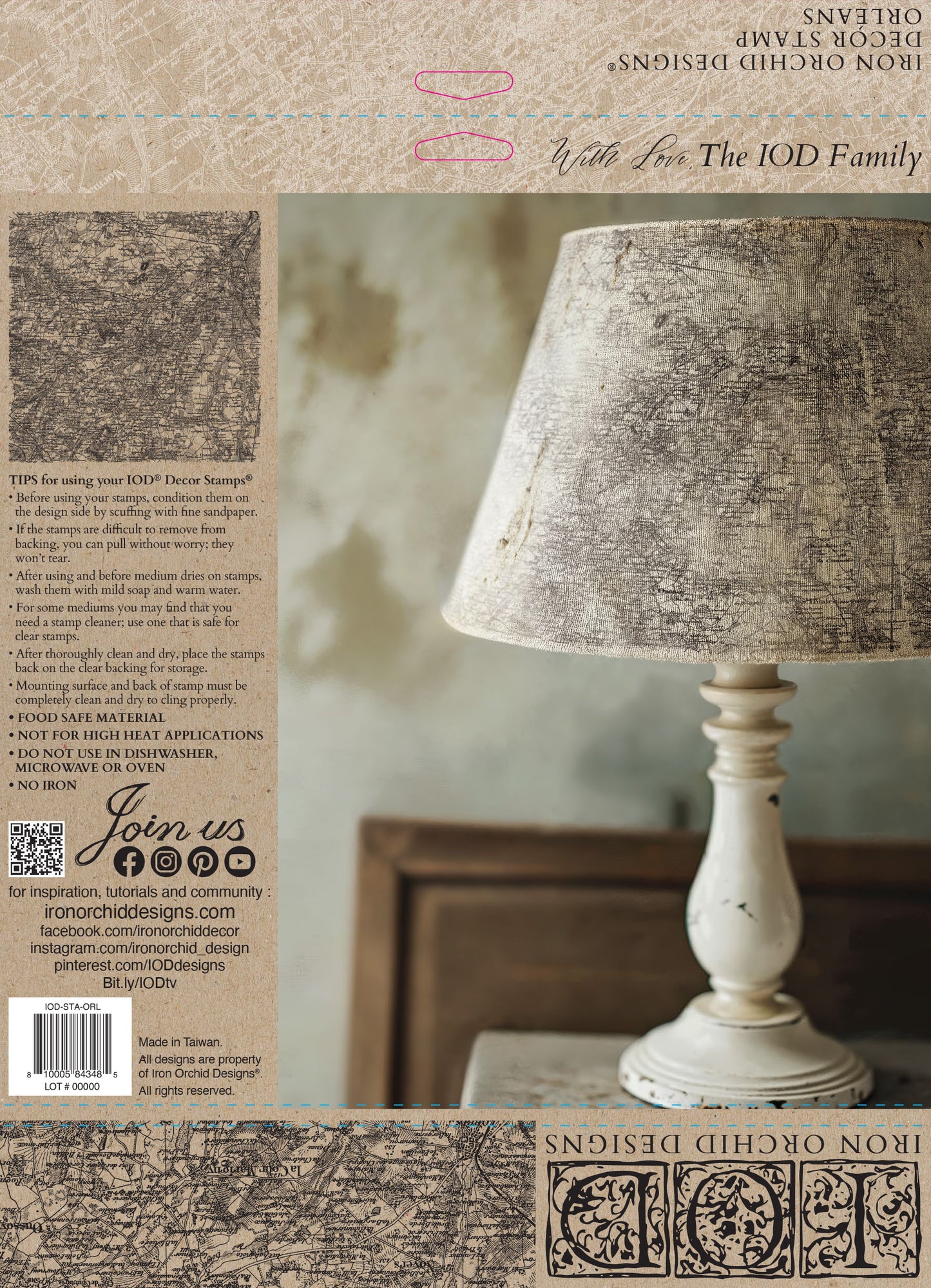 Orleans Stamp (IOD) Iron Orchid Designs- 12x12