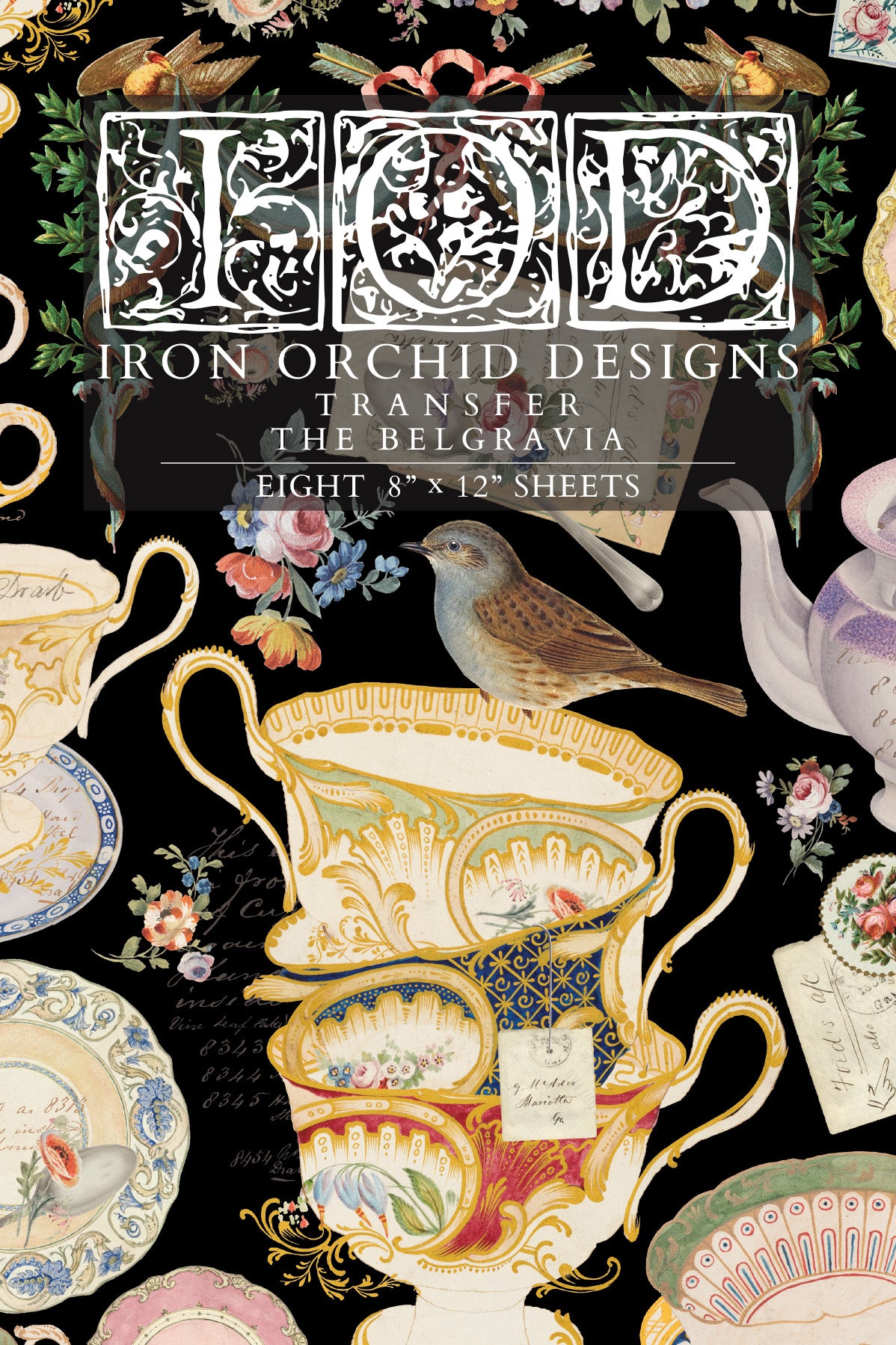 The Belgravia Transfer (IOD) Iron Orchid Designs- 8x12 Pad