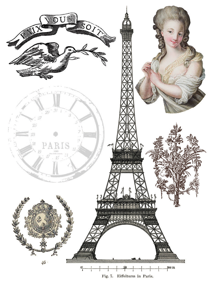 Brocante Transfer (IOD) Iron Orchid Designs- 12x16 Pad™