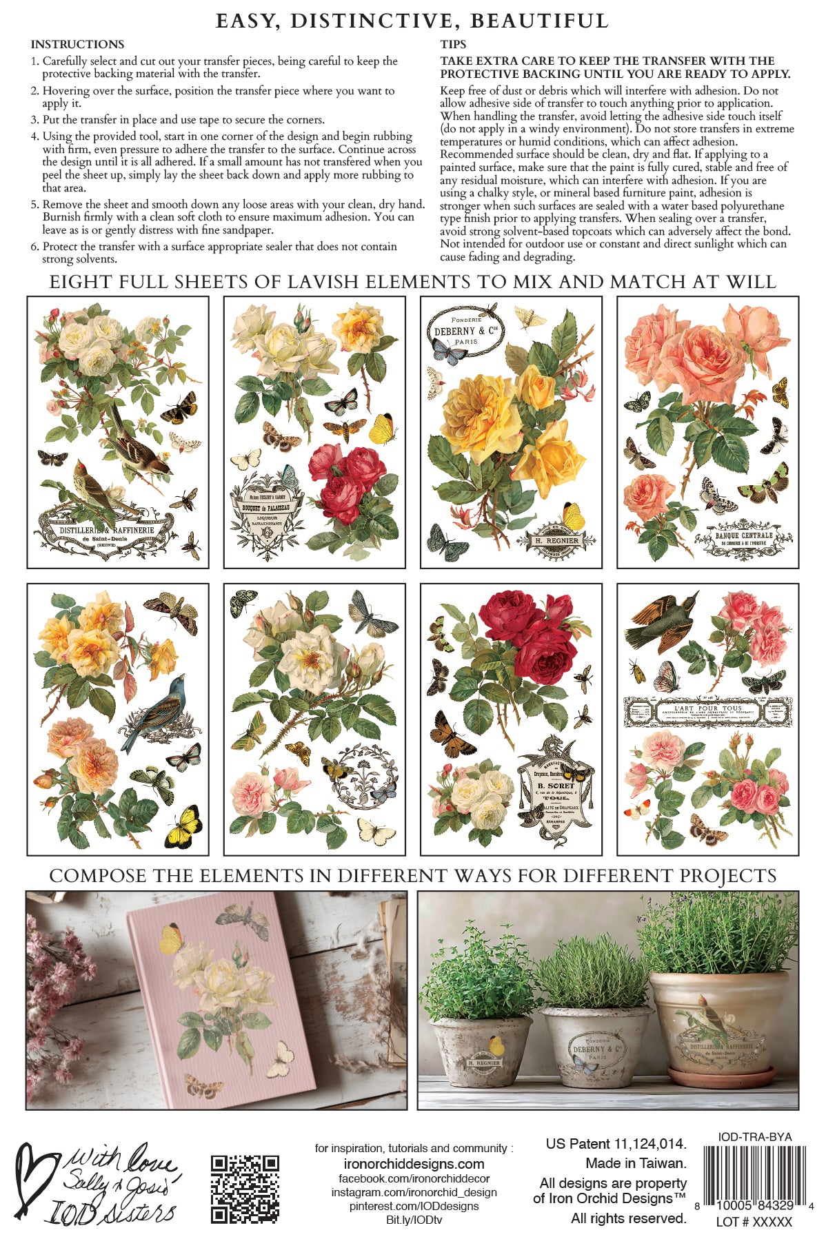 By Any Other Name Transfer (IOD) Iron Orchid Designs- 8x12 Pad™