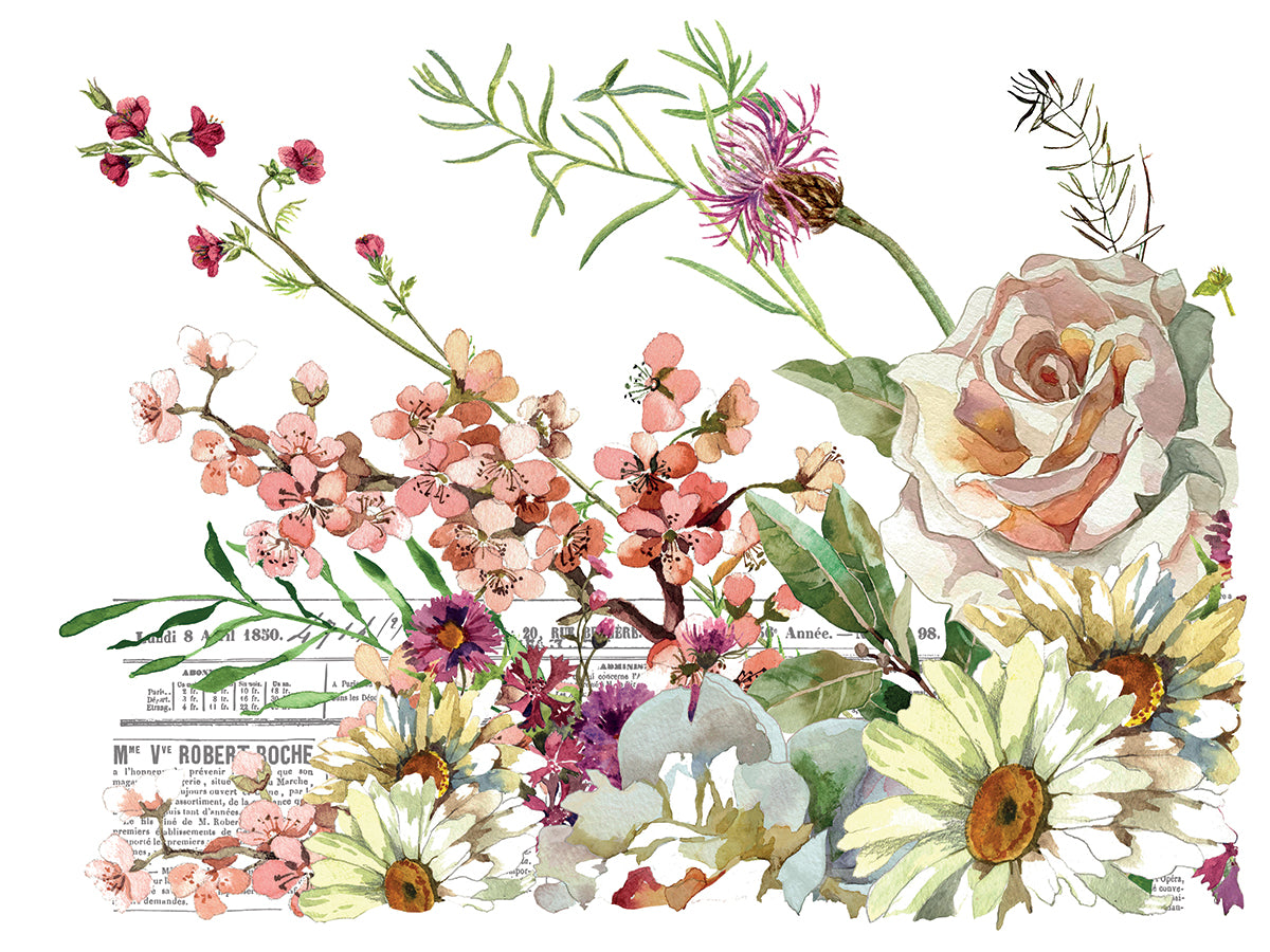 Elysium Transfer (IOD) Iron Orchid Designs Transfer- 12x16 Pad