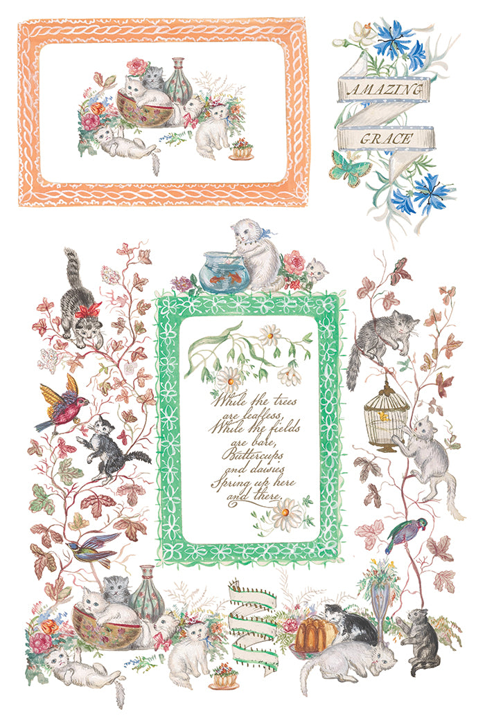 Emily Clare Transfer (IOD) Iron Orchid Designs Transfer- 8x12 Pad™
