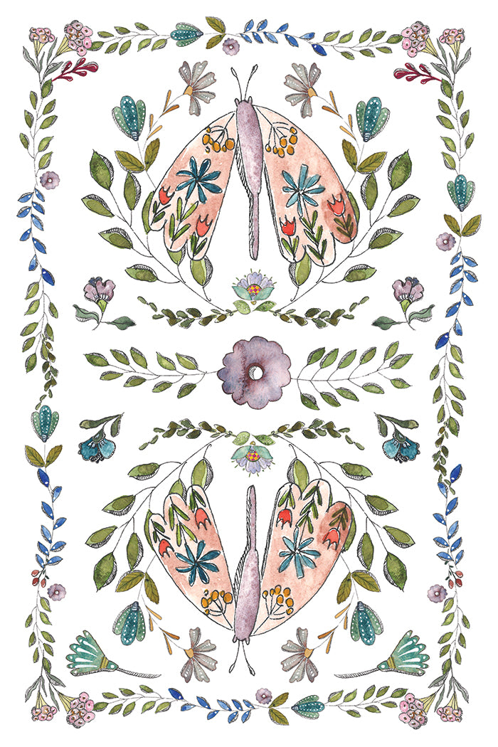 Fern Fables Transfer (IOD) Iron Orchid Designs- 8x12 Pad