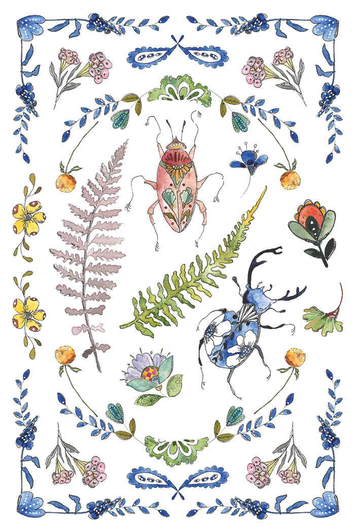 Fern Fables Transfer (IOD) Iron Orchid Designs- 8x12 Pad