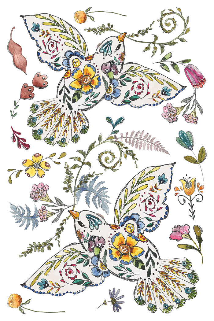 Fern Fables Transfer (IOD) Iron Orchid Designs- 8x12 Pad